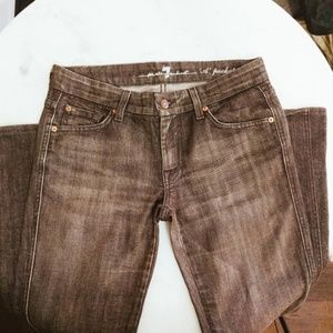 7 FOR ALL MANKIND "A Pocket" Jeans in Grey, 28